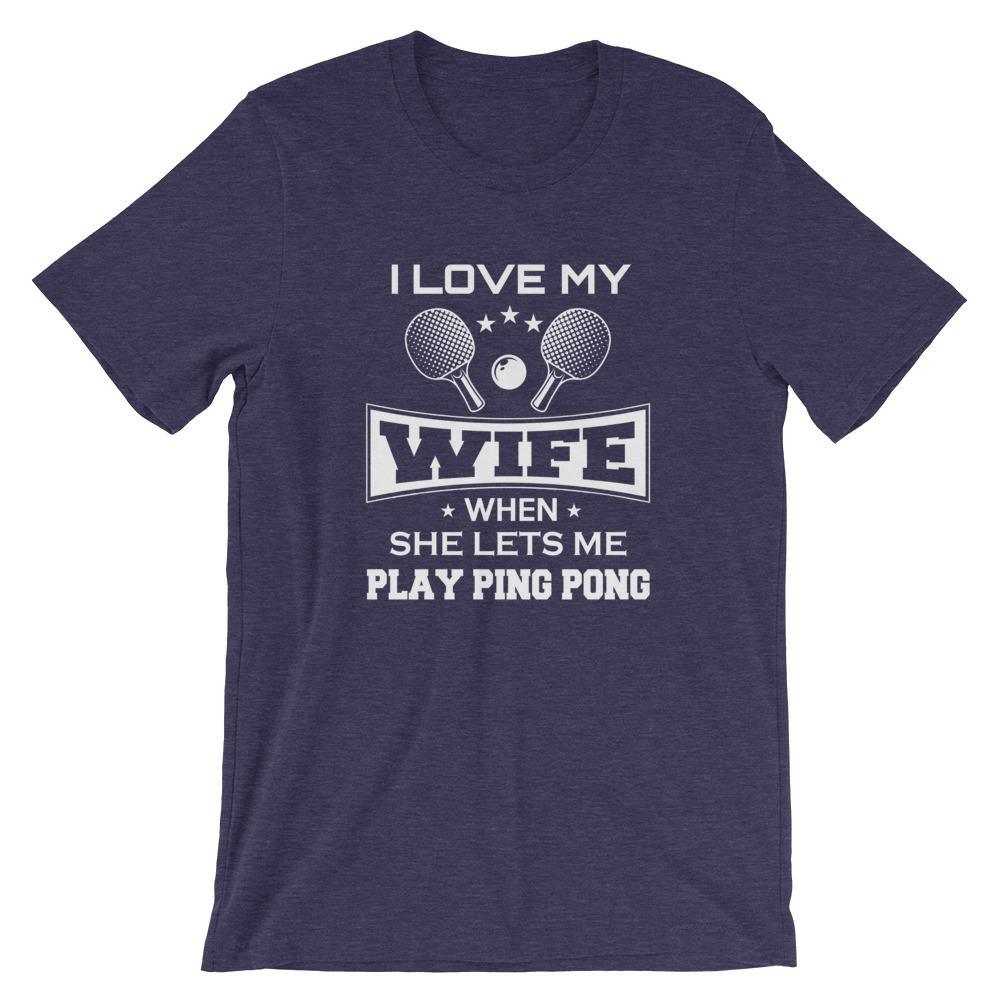 J'aime ma femme T-shirt de Tennis de Table