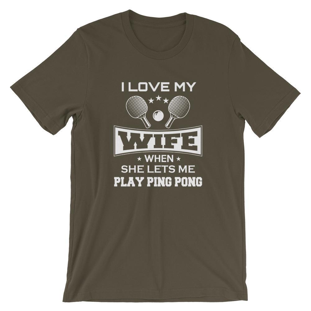 J'aime ma femme T-shirt de Tennis de Table