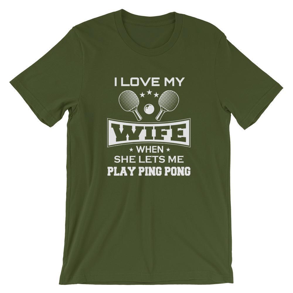 J'aime ma femme T-shirt de Tennis de Table