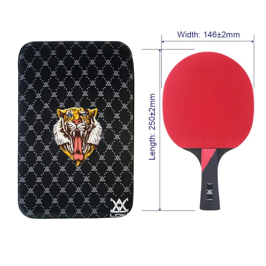 LOKI 8 Star Tischtennisschläger 7-lagiges Holz mit Hülle