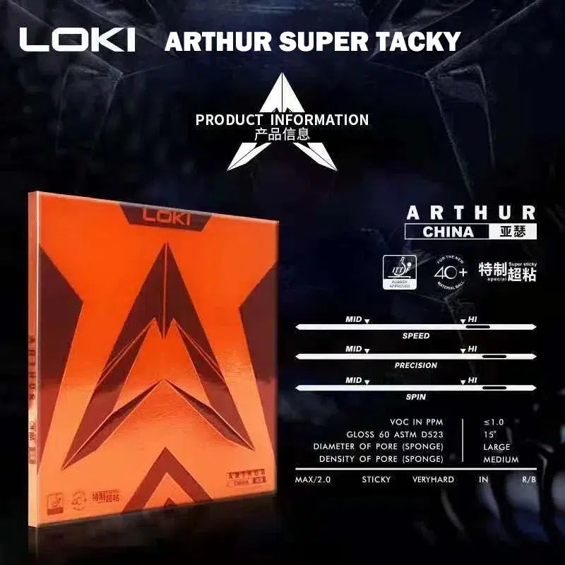 LOKI ARTHUR Europe/Asia China Table Tennis Rubber