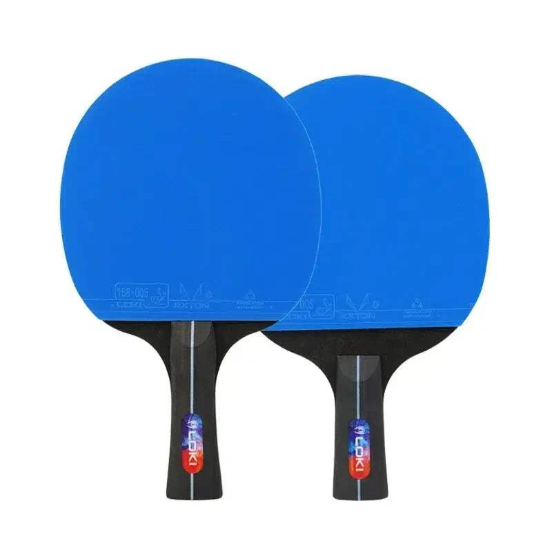 LOKI K5000 Tischtennisschläger x 2 mit blauem Belag