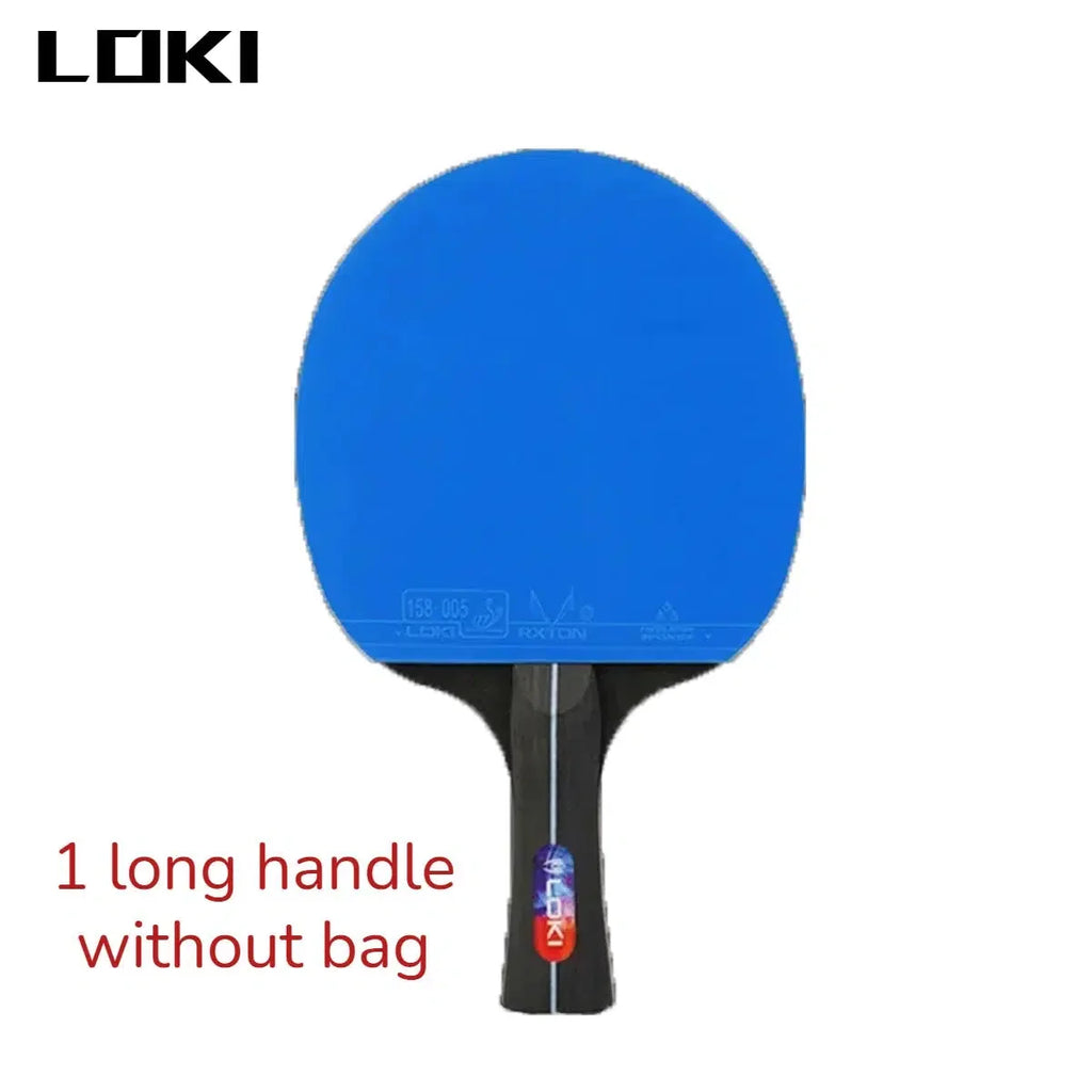 LOKI K5000 Tischtennisschläger x 2 mit blauem Belag