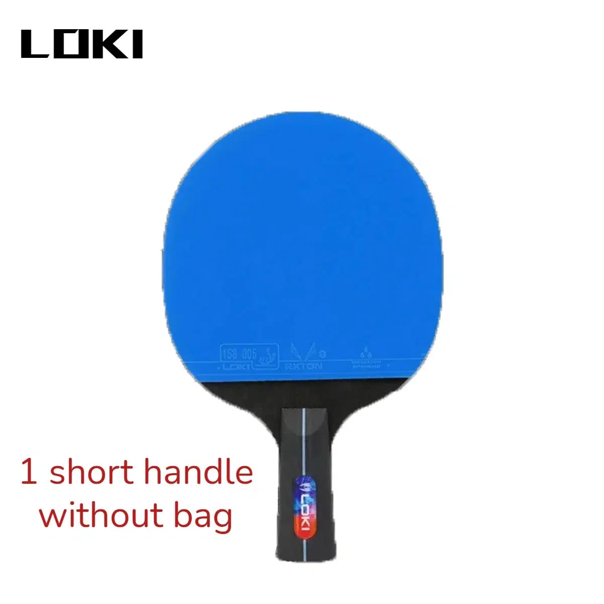 LOKI K5000 Tischtennisschläger x 2 mit blauem Belag