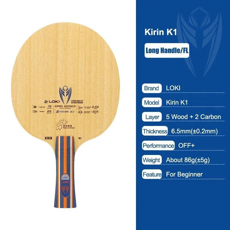 LOKI Kirin K1 Nano Carbon 7-Ply Table Tennis Blade OFF+