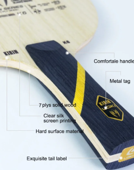 LOKI Kirin K6 Table Tennis 7 Ply Wood Blade OFF+