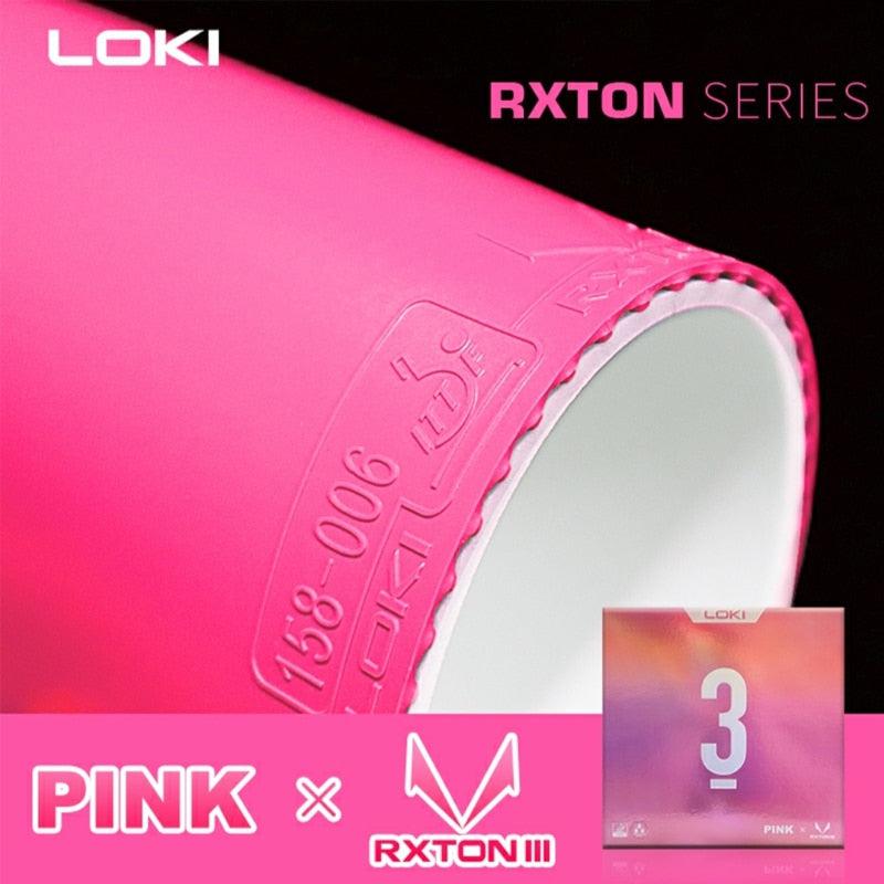 LOKI RXTON 3 Blue or Pink Table Tennis Rubber