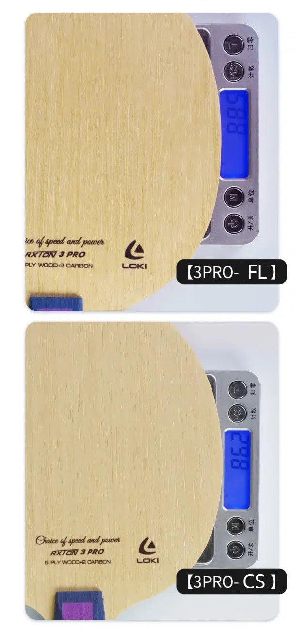 LOKI RXTON 3 PRO Table Tennis Blade 7 Ply Carbon