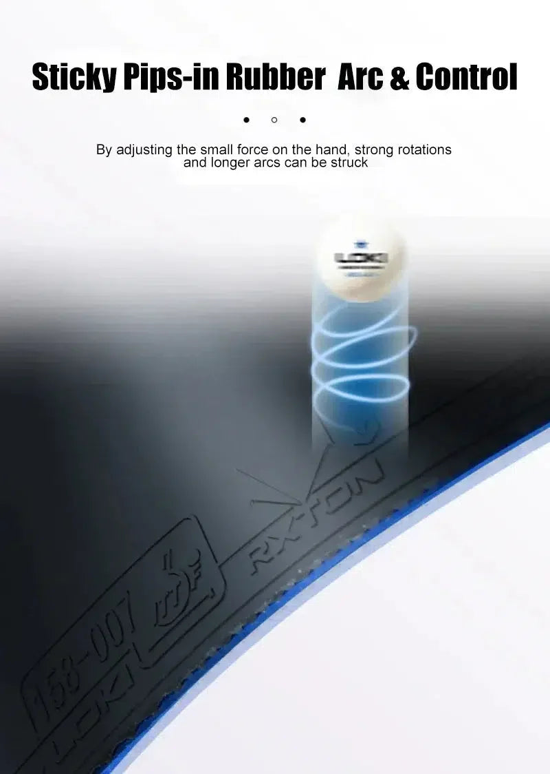 LOKI RXTON 5 PRO Table Tennis Rubber Blue Sponge