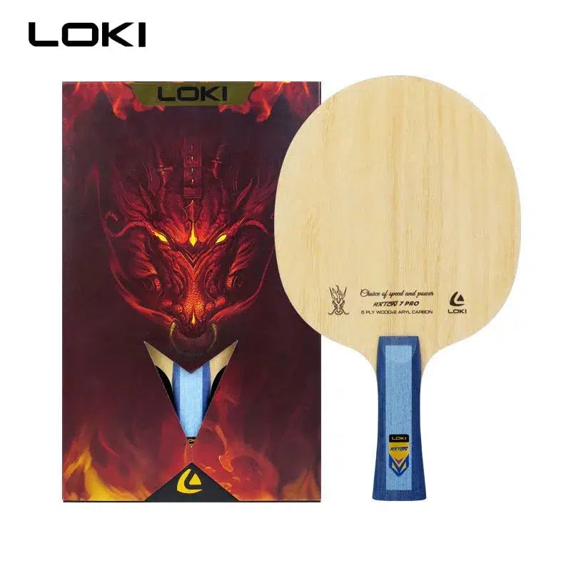 LOKI RXTON 7 Pro Tischtennis-Holz 7-lagig Carbon OFF+