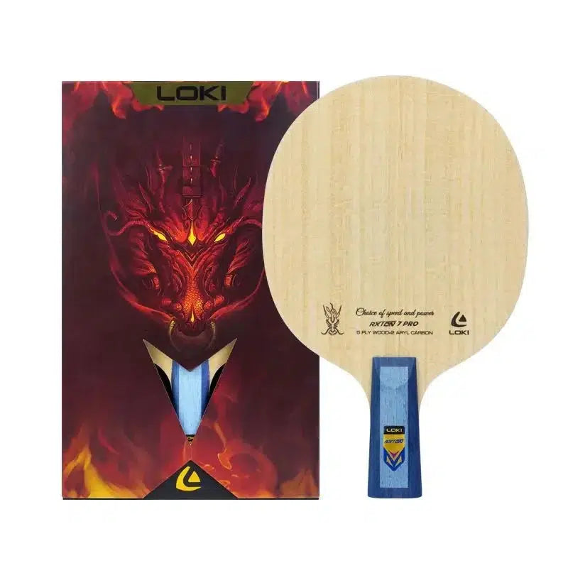 LOKI RXTON 7 Pro Tischtennis-Holz 7-lagig Carbon OFF+