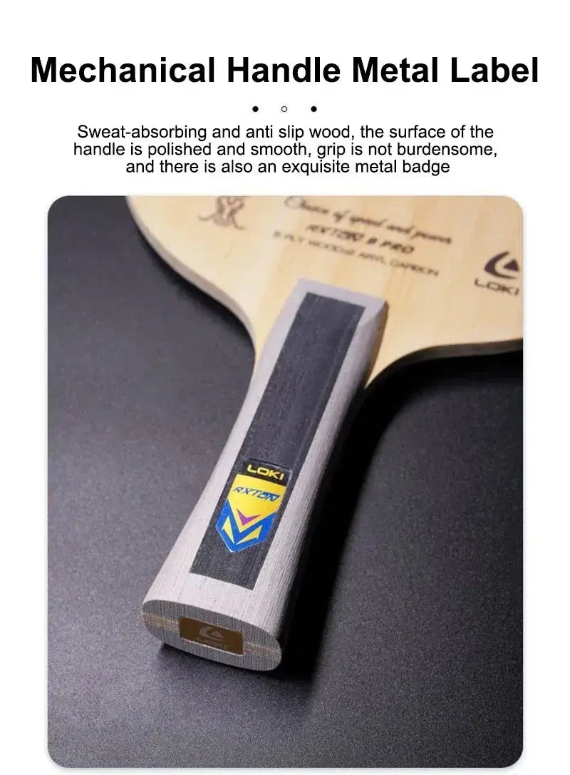 LOKI RXTON 9 Pro Table Tennis Blade 7 Ply Carbon