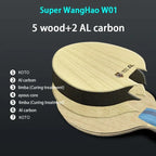 LOKI W01 Super WANG HAO ALC 7 Ply Carbon Table Tennis Blade