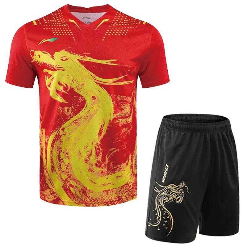 Li Ning Ma Long Olympische Spiele Tokio chinesisches Nationalmannschaftstrikot/-ausrüstung