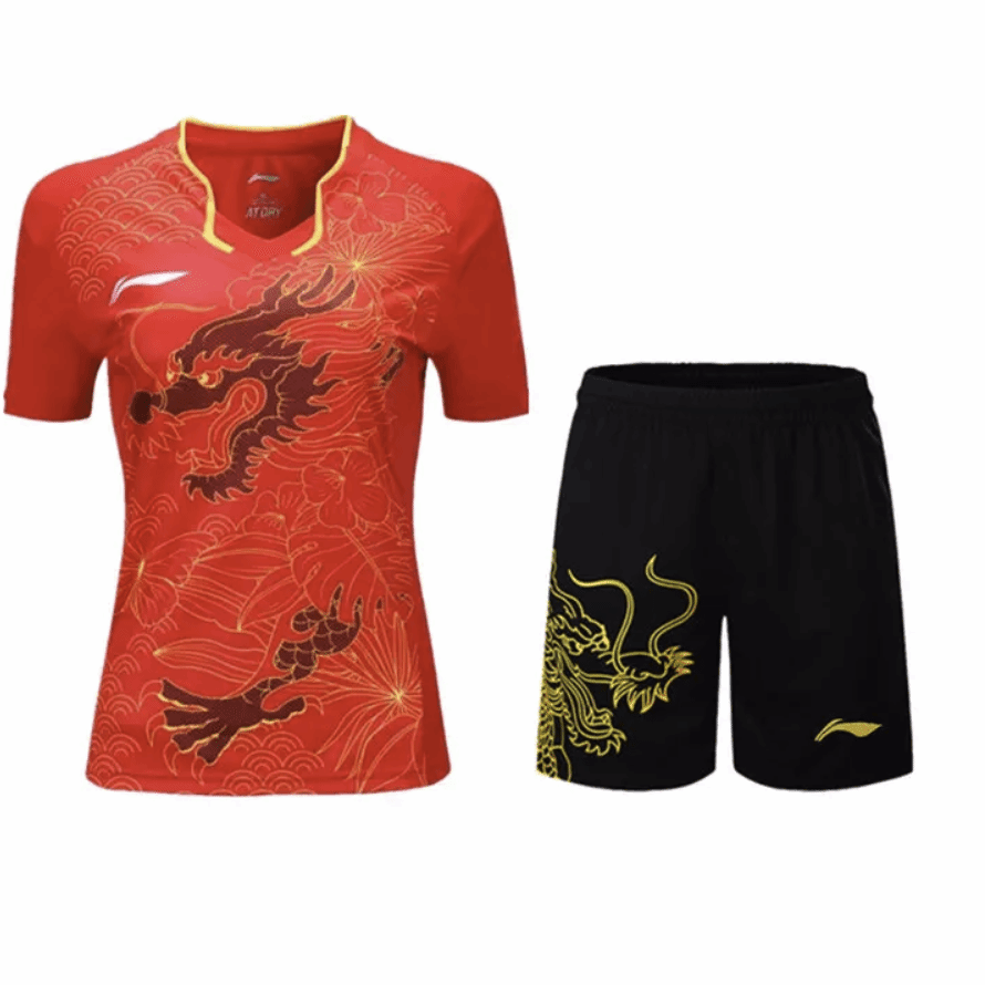 Li Ning Womens Olympic Shirt + Shorts