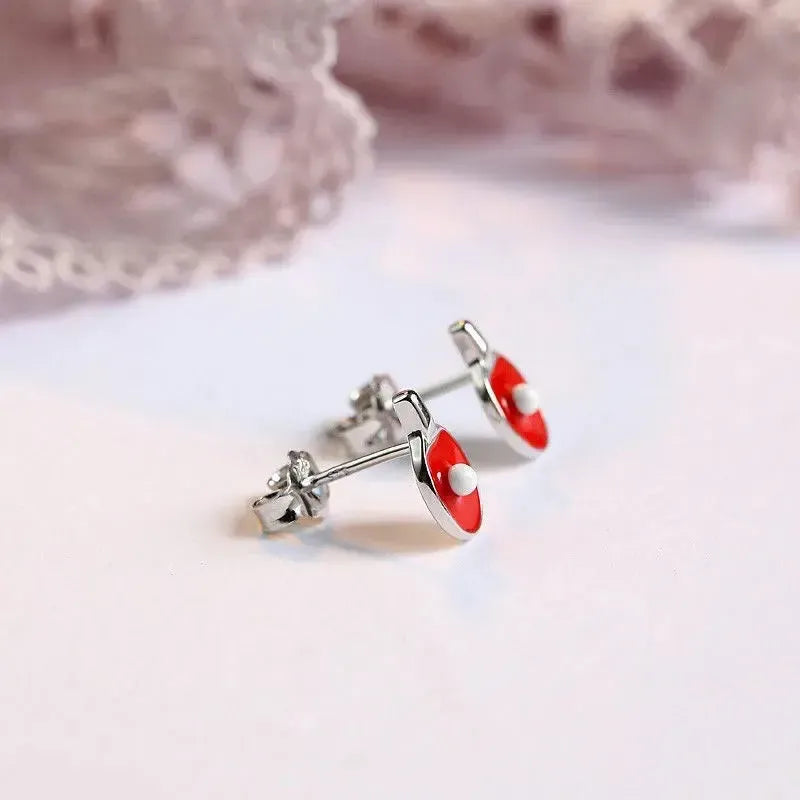 Mini Table Tennis Bat Stud Earrings – Sporty Gift for Ping Pong Fans