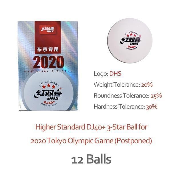 Neuer DHS DJ40+ 3-Sterne Tischtennisball Olympische Spiele Tokio