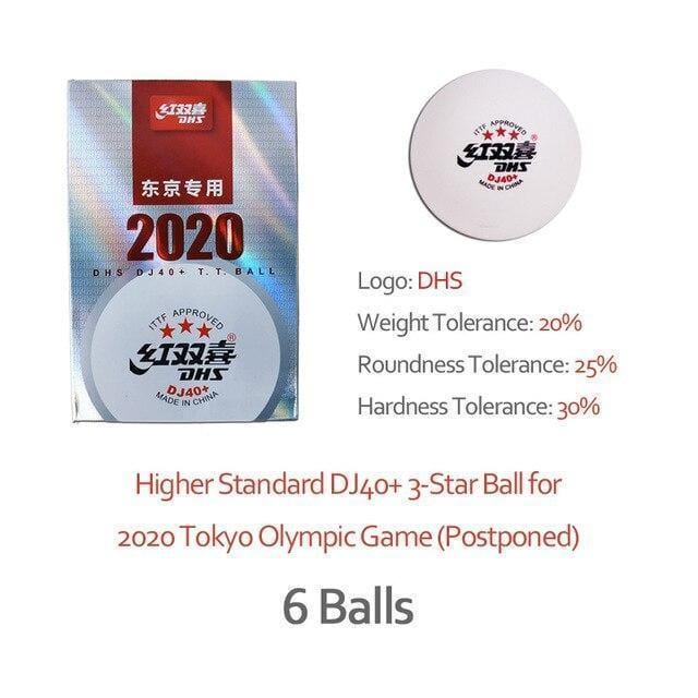 Neuer DHS DJ40+ 3-Sterne Tischtennisball Olympische Spiele Tokio