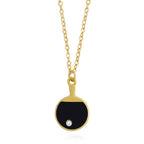 Ping Pong Passion Bat Pendant Necklace