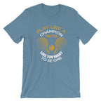 Tischtennis T-Shirt „Play Like a Champion“