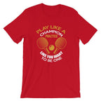 Tischtennis T-Shirt „Play Like a Champion“