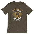 Tischtennis T-Shirt „Play Like a Champion“