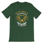 Tischtennis T-Shirt „Play Like a Champion“