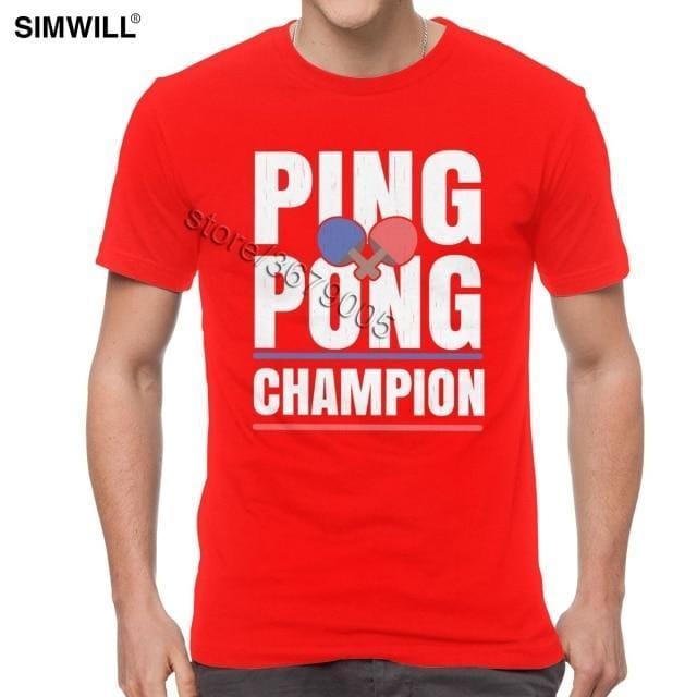 Retro Ping Pong Champion T Shirt