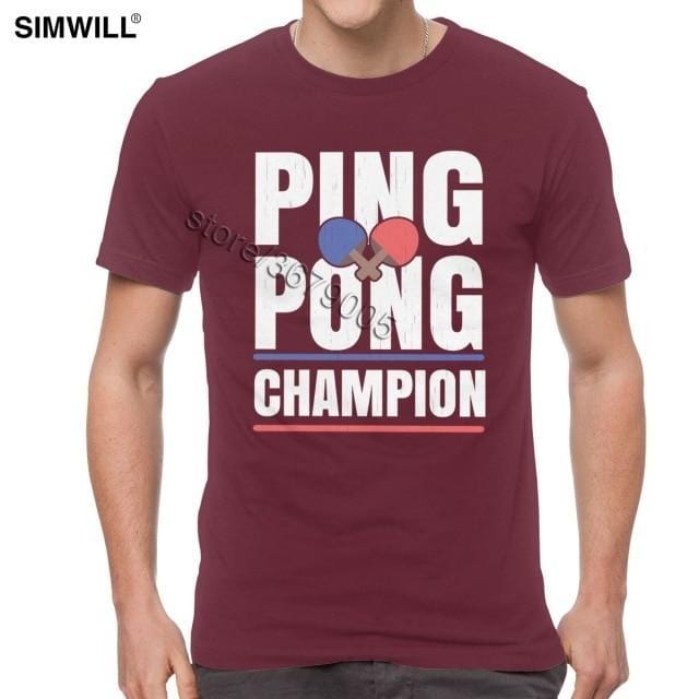 Retro Ping Pong Champion T Shirt