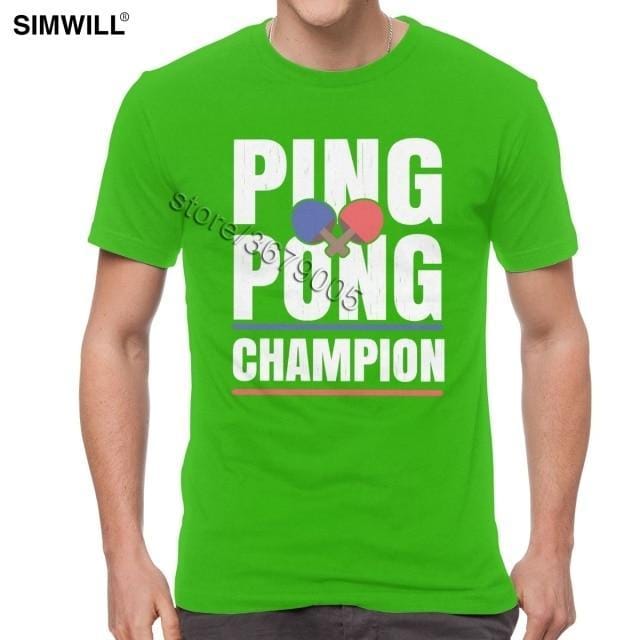 Retro Ping Pong Champion T Shirt