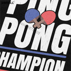 Retro Ping Pong Champion T Shirt