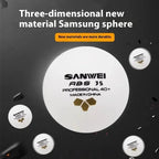 SANWEI 3S 40+ Gold Label ABS Seam Training Table Tennis Balls – 100 Pack