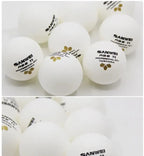 SANWEI 3S 40+ Gold Label ABS Seam Training Table Tennis Balls – 100 Pack
