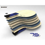 Bois de tennis de table SANWEI 75 ALC Arylate Carbon 7 plis