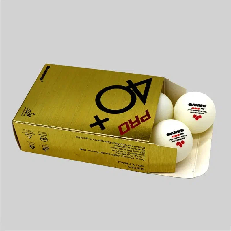 Ballons de tennis de table SANWEI ABS PRO 3 étoiles avec couture