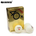 Ballons de tennis de table SANWEI ABS PRO 3 étoiles avec couture