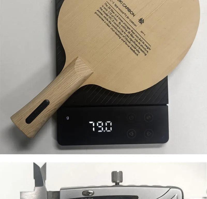SANWEI HC3S Hinoki Carbon Table Tennis Blade OFF+