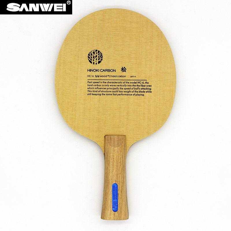 SANWEI HC6S Hino-Carbon Light Weight 5 Ply HINOKI CARBON OFF+ Blade