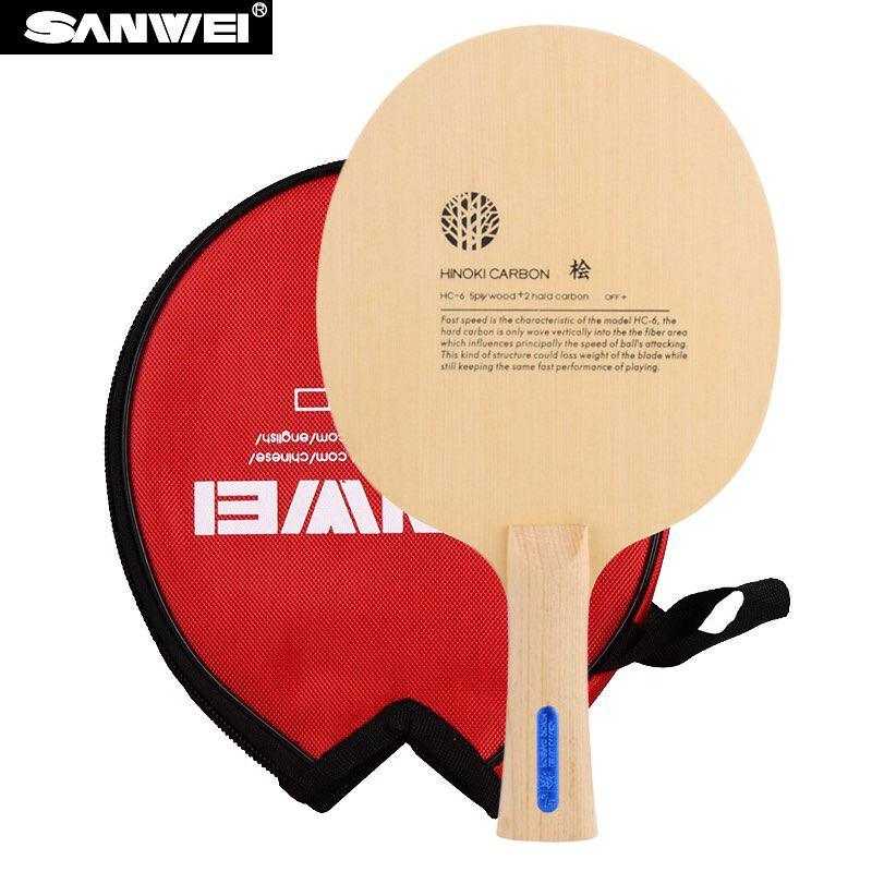 SANWEI HC6S Hino-Carbon Light Weight 5 Ply HINOKI CARBON OFF+ Blade