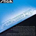 STIGA Mantra Pro Colorful Non-Sticky Table Tennis Rubber