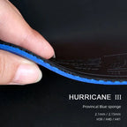 DHS Hurricane 3 NEO Provincal Table Tennis Rubber Professional Tacky Ping Pong Rubber with Blue Orange Sponge
