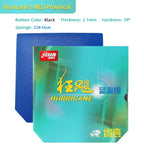 DHS Hurricane 3 NEO Provincal Table Tennis Rubber Professional Tacky Ping Pong Rubber with Blue Orange Sponge