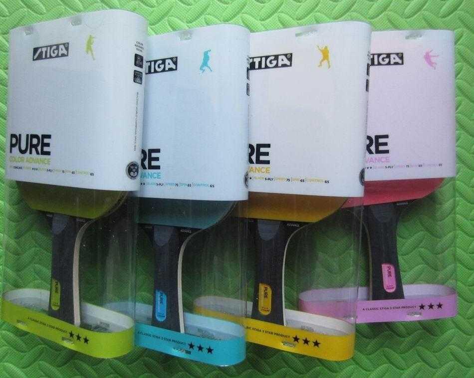 Stiga Pure Tischtennis Bunter Schläger