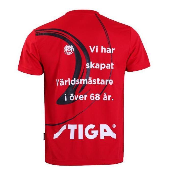 Stiga Tischtennis-T-Shirt mit Rundhalsausschnitt