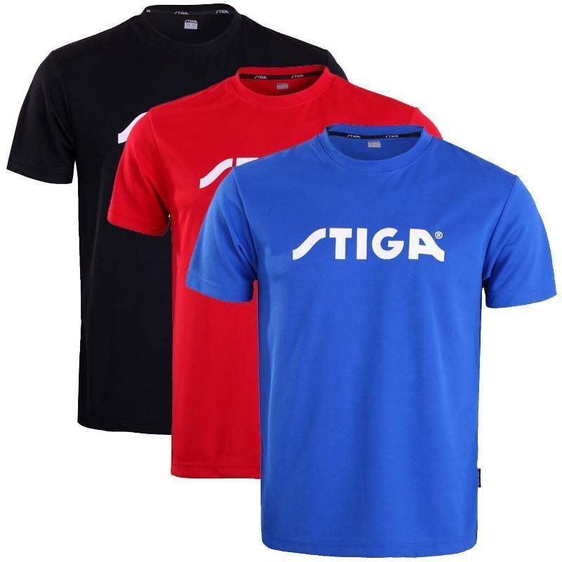 Stiga Tischtennis-T-Shirt mit Rundhalsausschnitt