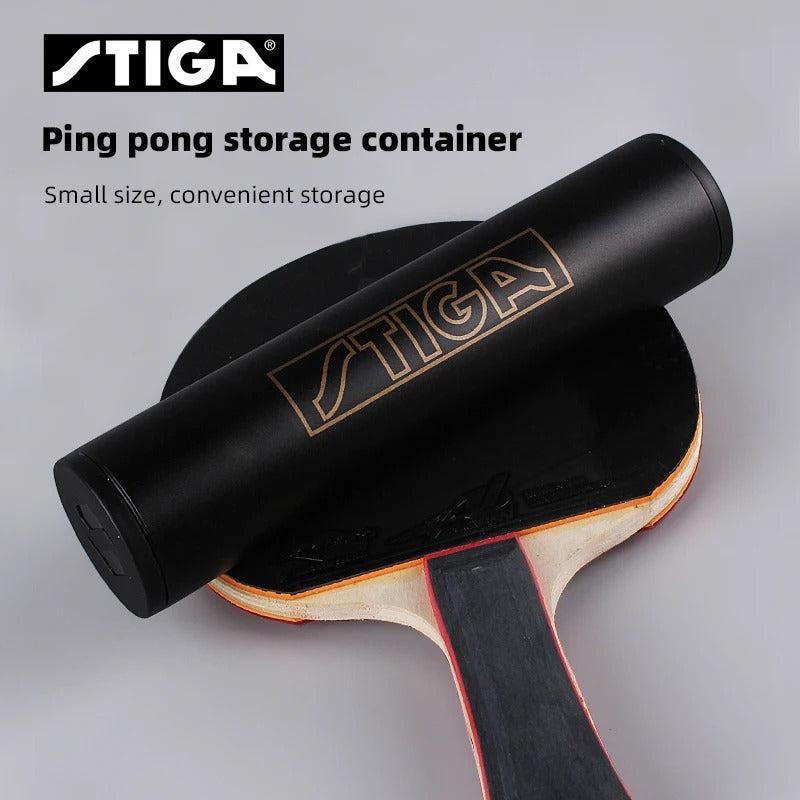 Stiga Table Tennis Rubber Roller & Ball Case + 3 Perform 3-Star Balls