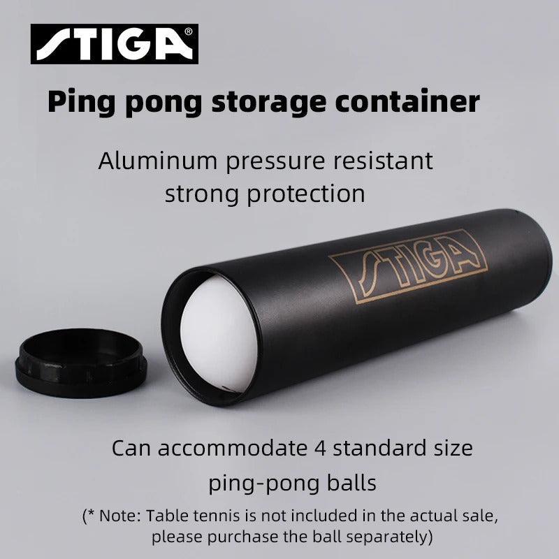 Stiga Table Tennis Rubber Roller & Ball Case + 3 Perform 3-Star Balls