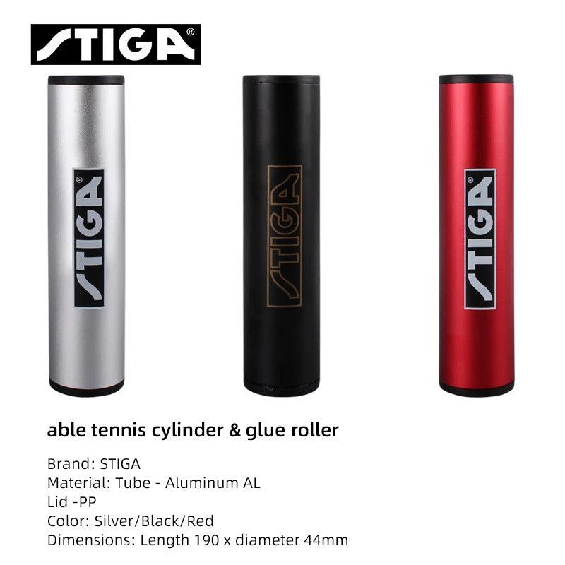 Stiga Table Tennis Rubber Roller & Ball Case + 3 Perform 3-Star Balls