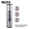 Stiga Table Tennis Rubber Roller & Ball Case + 3 Perform 3-Star Balls