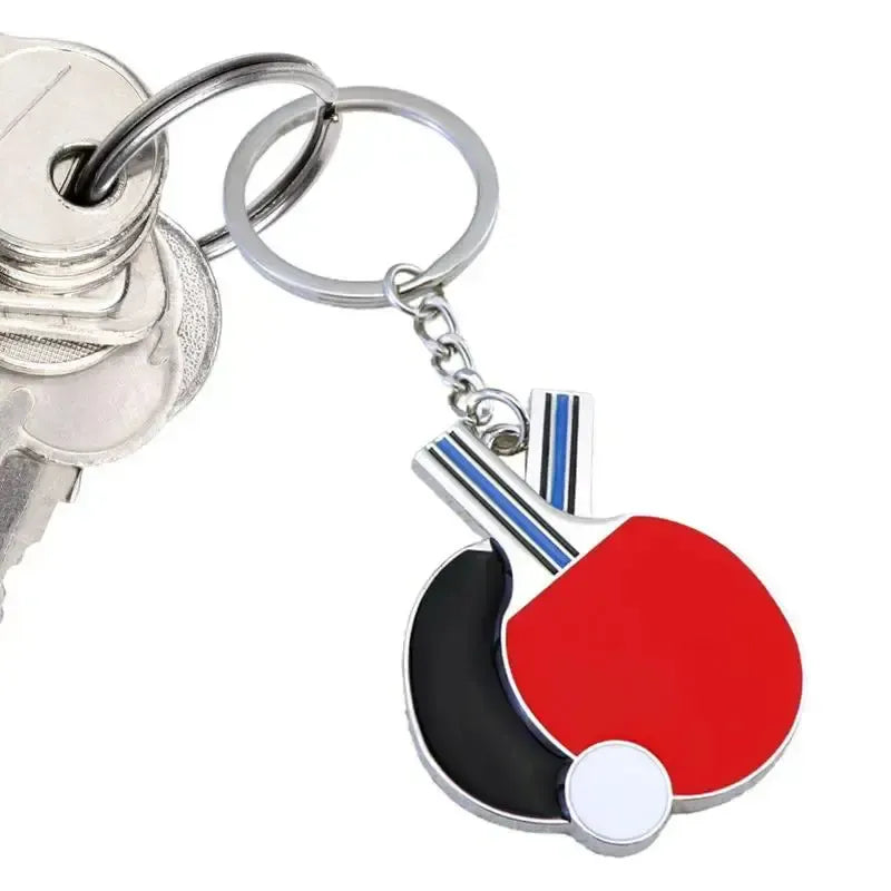 Table Tennis Bat & Ball Keychain – Gift for Ping Pong Fans